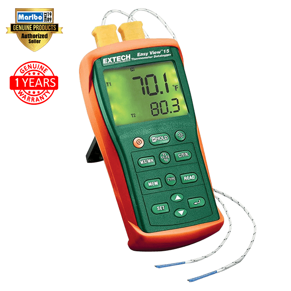 Extech EA15: EasyView™ Dual Input Temperature Datalogger - Buymarlbo ...